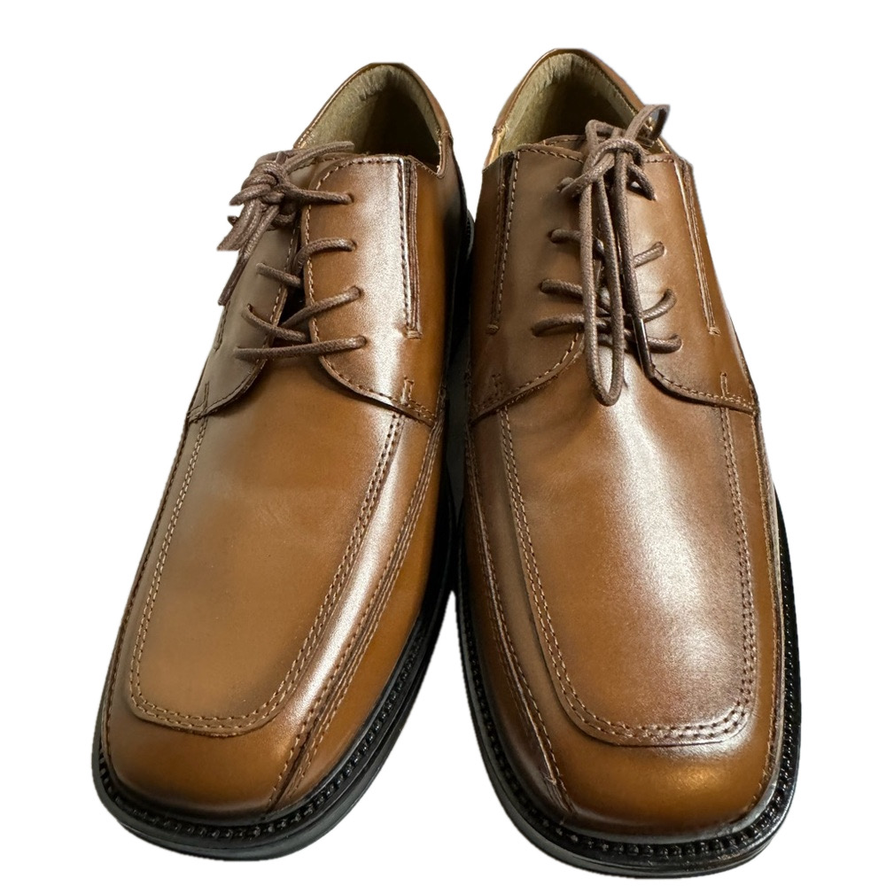 Dockers Men's Perspective Oxford Dress Shoes Tan Leather Size 9.5 M - Picture 14 of 16